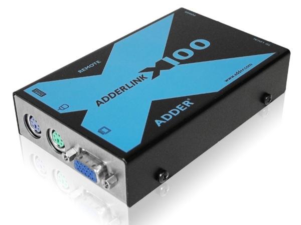 Adder X100AS/R-US KVM Extender (Receiver) with Audio and Speaker connectors up to 100m/330ft