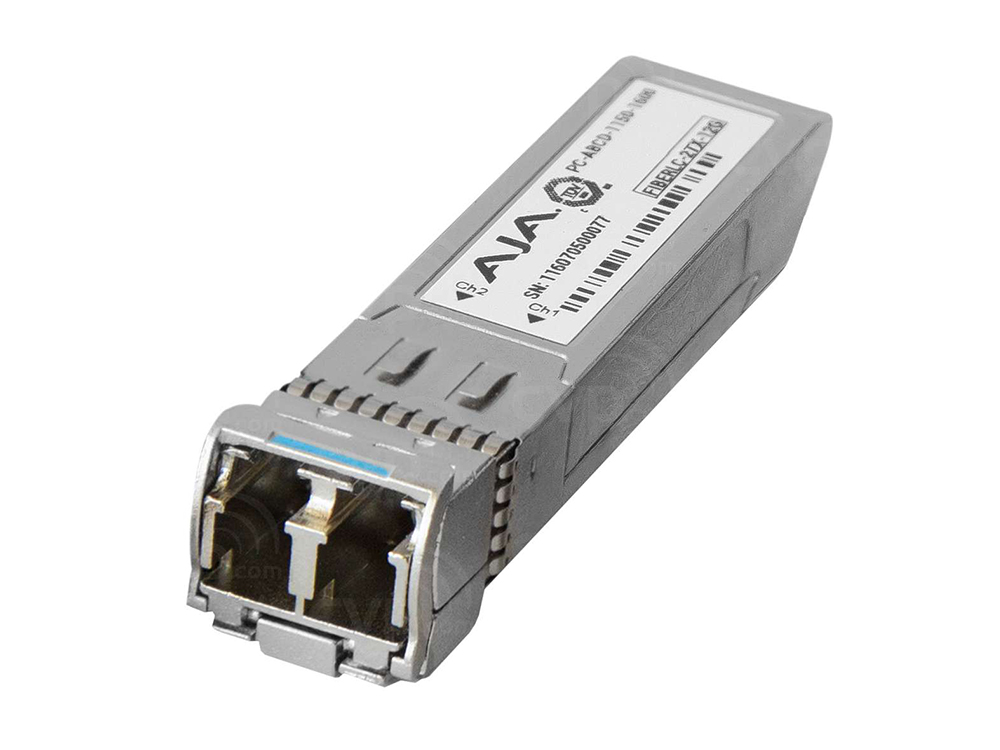 AJA FiberLC-2TX-12G SFP 12G/6G-SDI Dual Fiber LC Transmitter Single Mode