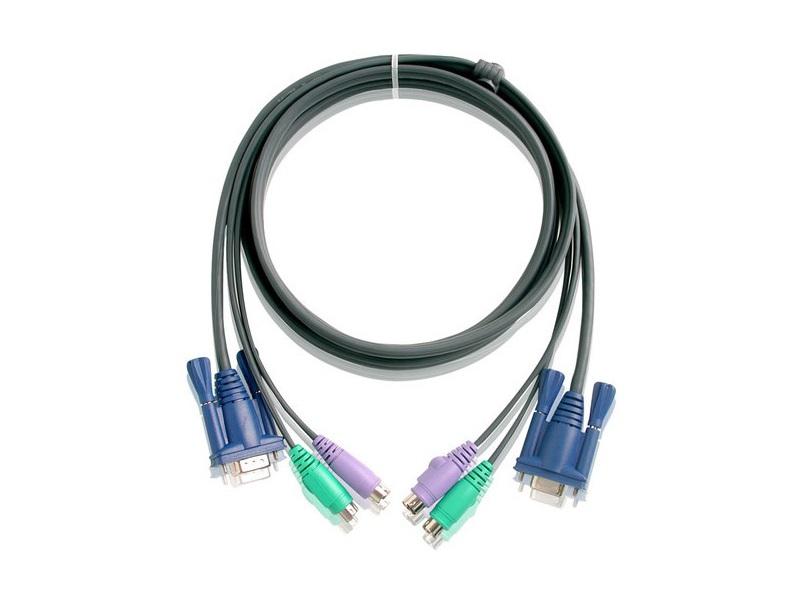 Aten 2L5005P Slim HDB/ PS/2 KVM Cable (16 ft)