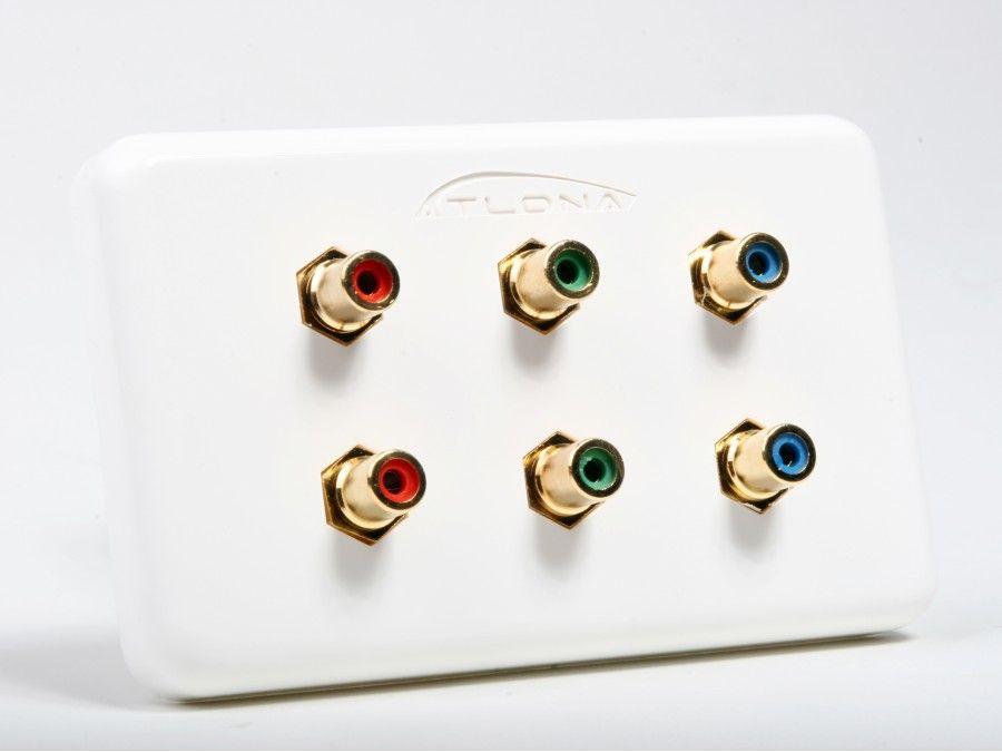 Atlona AT80COMP6 Dual Component Video Wall Plate