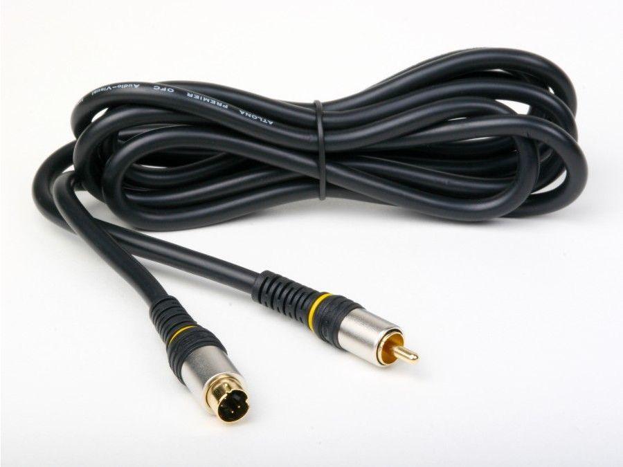 Atlona ATVL-SR-2 2M (6Ft) S-Video To Rca (Composite Video) Cable (Value Series)