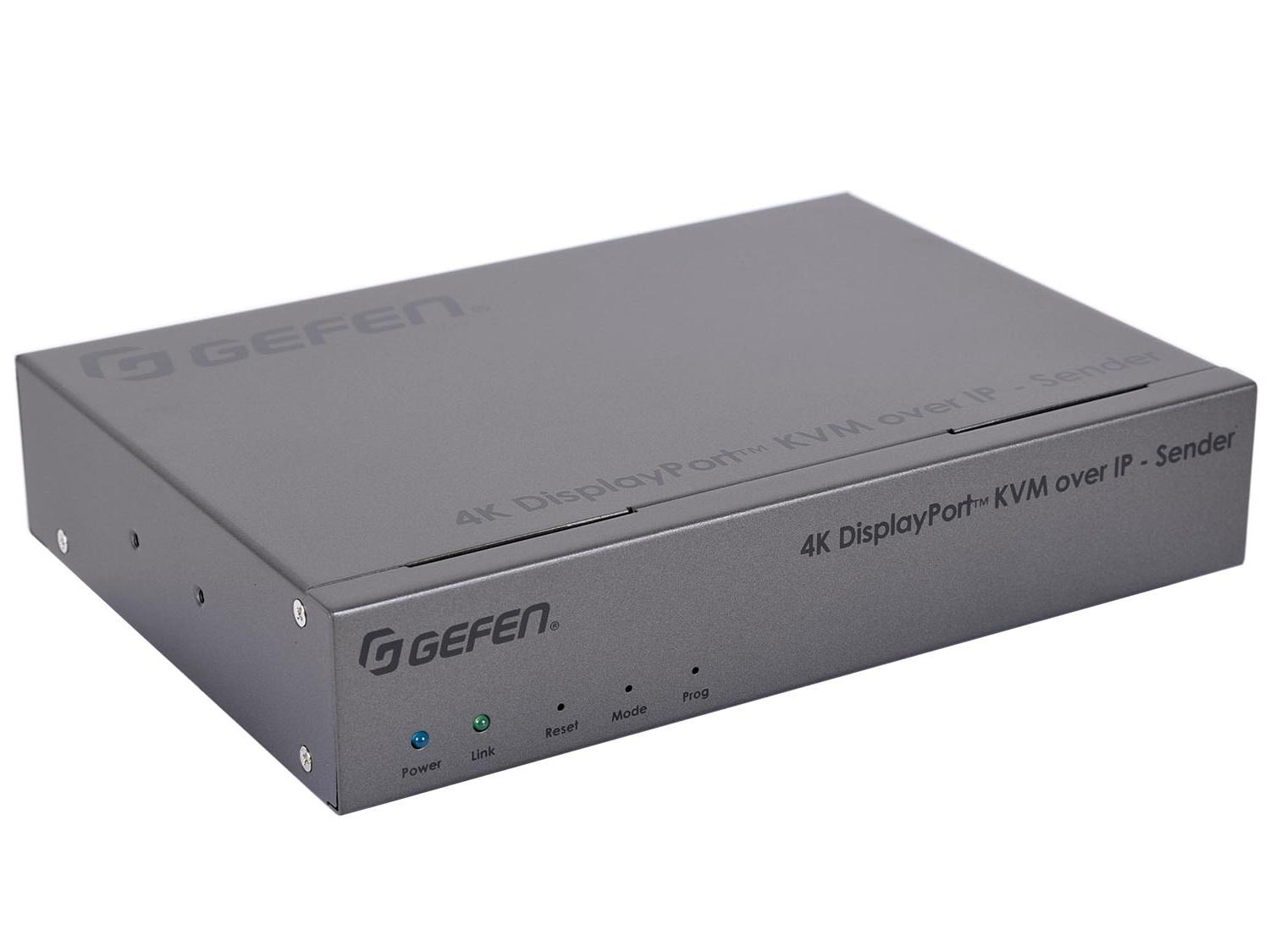 Gefen EXT-DPKA-LANS-TX 4K DisplayPort KVM over IP Extender (Transmitter) with USB/Audio/RS-232/IR