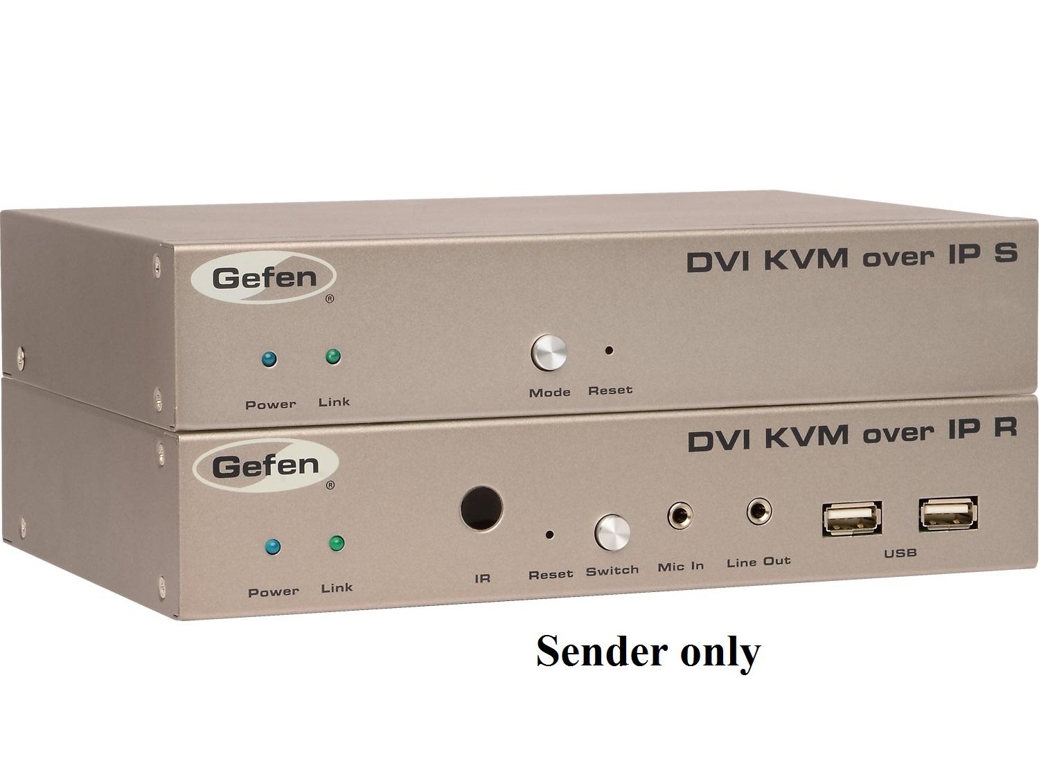 Gefen EXT-DVIKVM-LANTX DVI KVM over IP Extender (Transmitter)