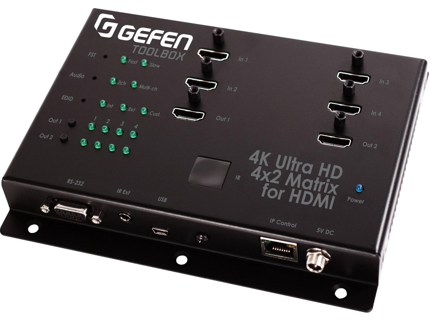 Gefen GTB-HD4K2K-442-BLK 4x2 Matrix Swither for HDMI 4Kx2K Black