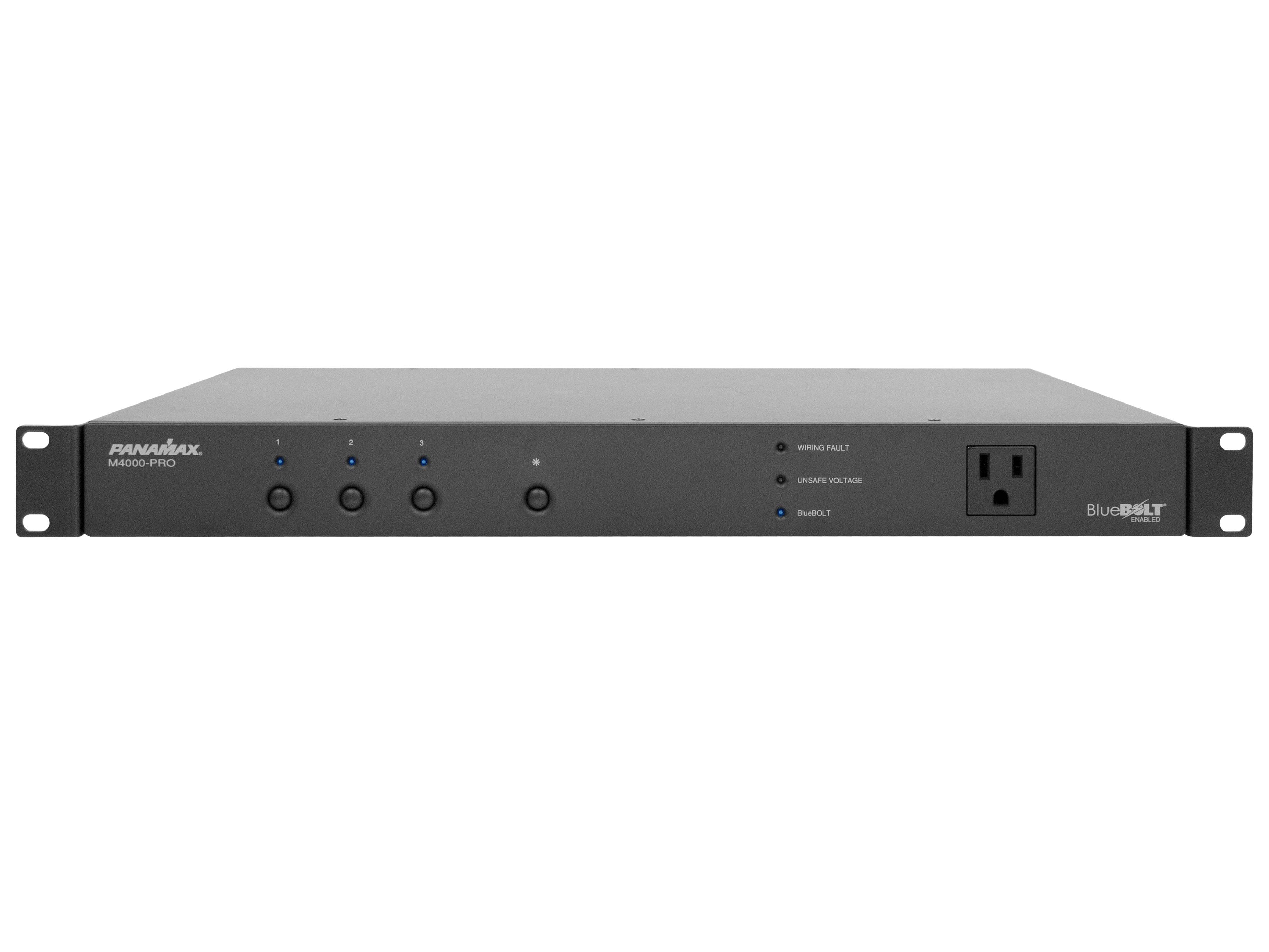 Panamax M4000-PRO 15A Power Conditioner/8 Outlets In 3 Controllable Banks
