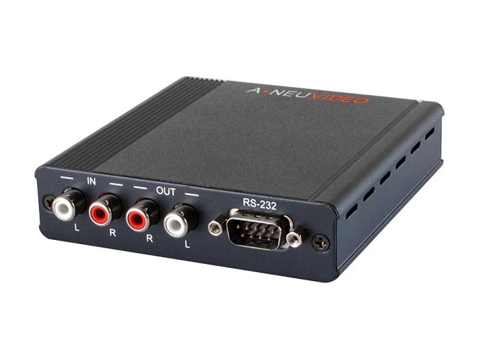 A-NeuVideo ANI-23TCDRX Analog Stereo Audio 985ft (300M) and RS-232 over CAT5e/6/7 Extender (Receiver)