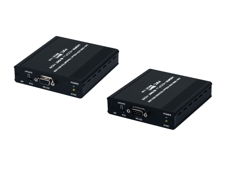 A-NeuVideo ANI-527XX UHD 4K/60Hz HDR HDMI HDBaseT with Bi-Directional 24V PoC Extender (Transmitter/Receiver) Kit