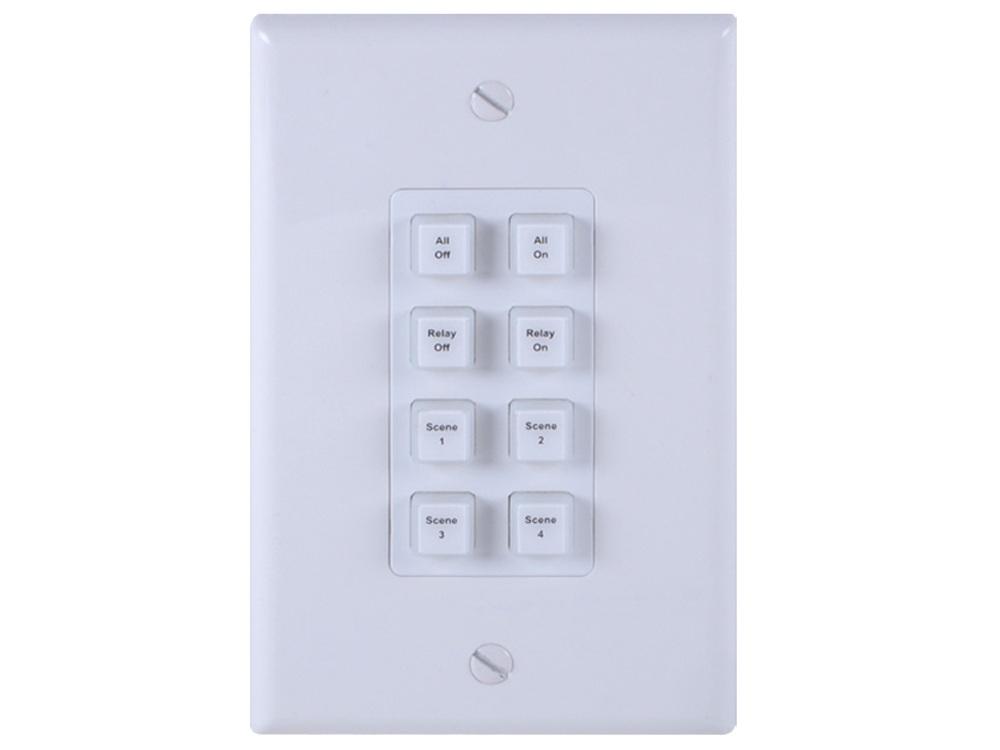 A-NeuVideo ANI-8WP 8-Button Programmable Illuminated Ip Wall Plate Control Keypad