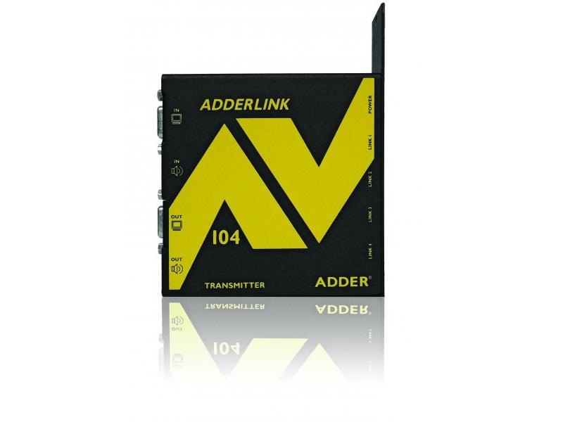 Adder ALAV104T-US Quad Full HD VGA Digital Signage Extender (Transmitter) with Audio