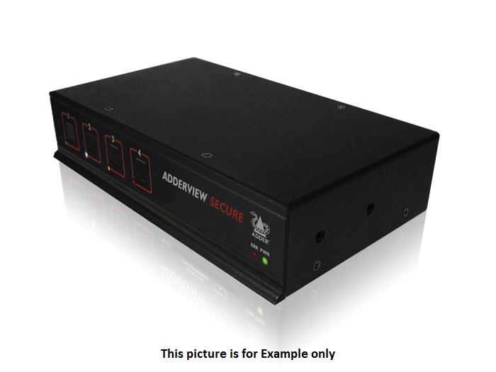 Adder AVSD1002-US 2-Port Secure USB DVI-I EAL2/KVM Switch