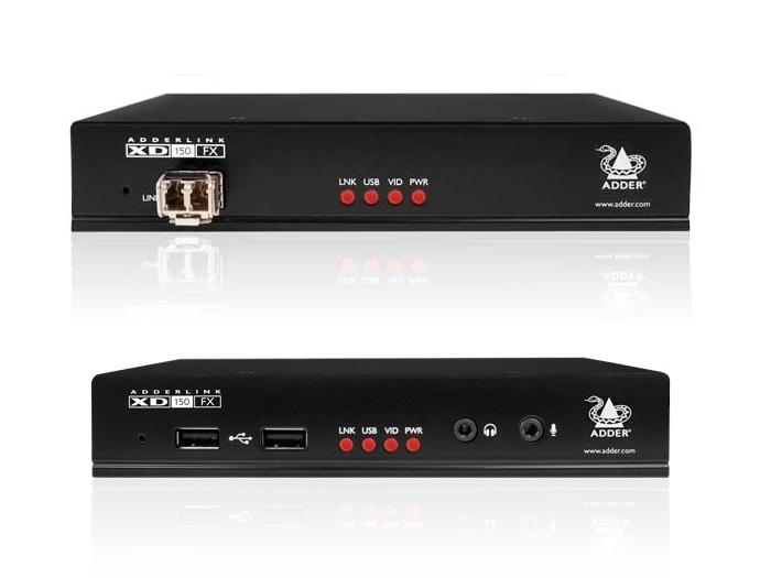 Adder XD150FX-SM-US DVI/USB2.0/KVM Extender (Transmiter/Receiver) Set over Singlemode Single Duplex Fiber Cable