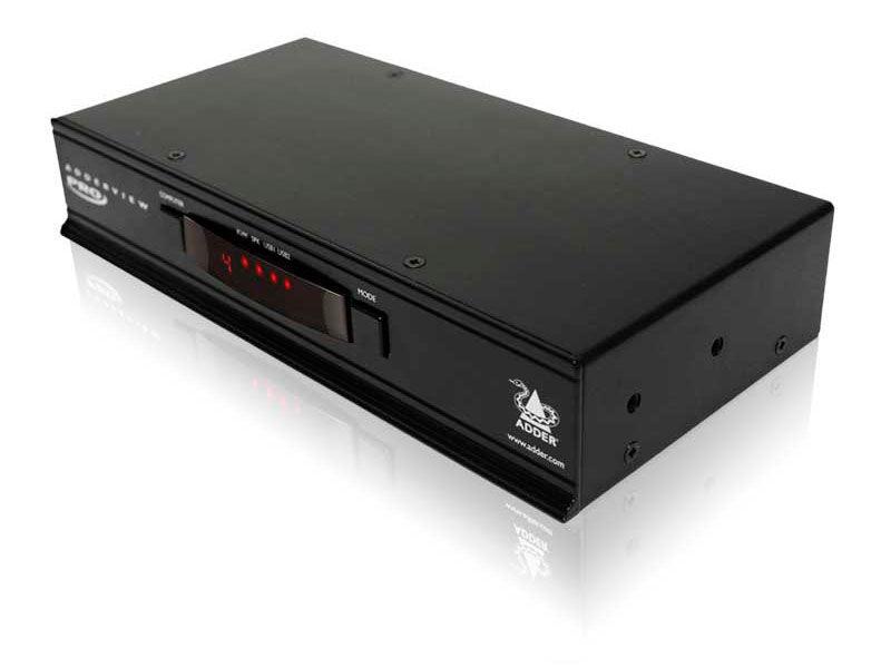 Adder AV4PRO-VGA-US Professional VGA/USB 4 port switch w USB True Emulation Tech