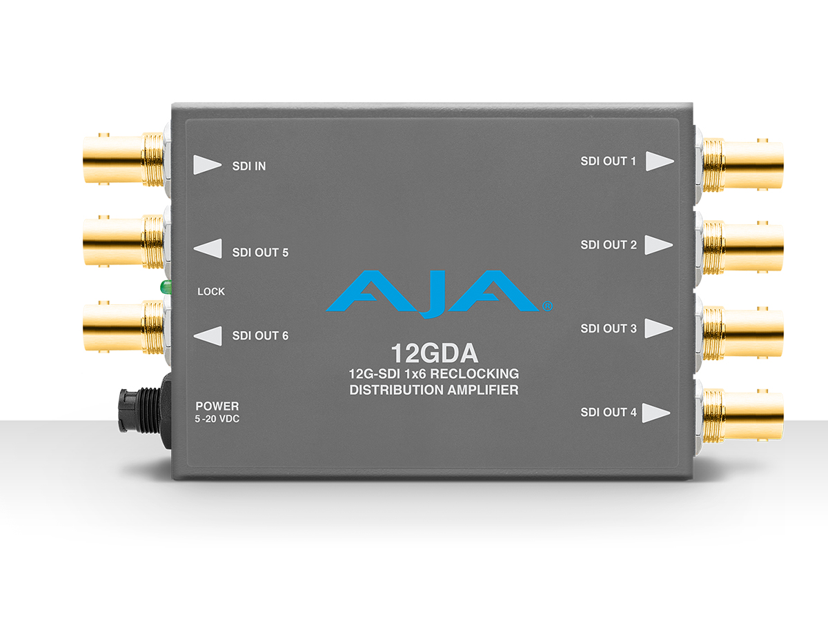 AJA 12GDA 12G/6G/3G/HD/SD-SDI Distribution Amplifier