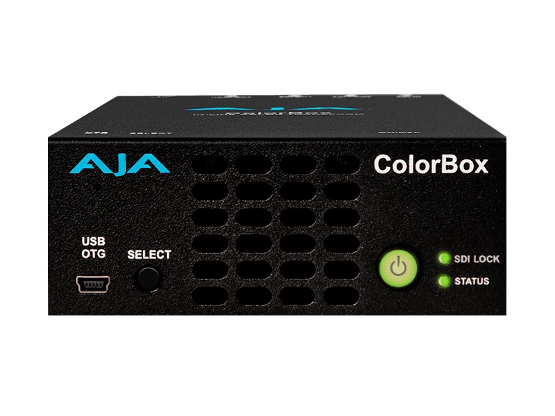 AJA ColorBox In-line HDR/SDR Algorithmic and LUT Color Transforms