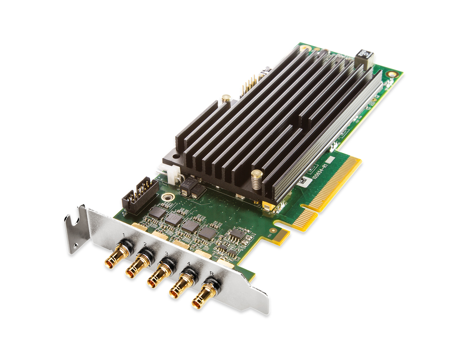 AJA CRV44-S-NF Corvid 44 with low profile PCIe bracket and passive heat sink/includes 5x 101999-02 cables