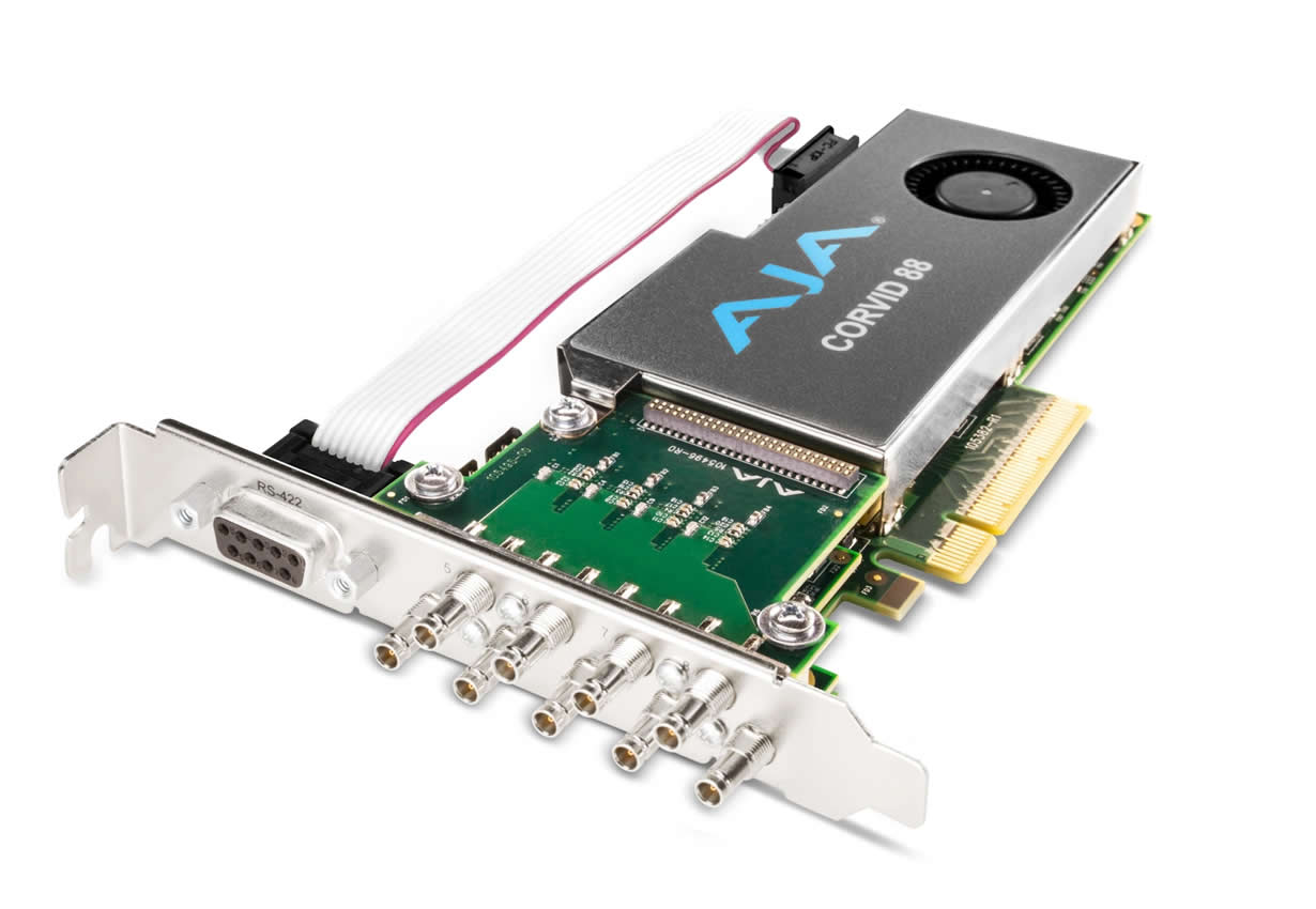 AJA CRV88-9-S-NC1 Low-Profile 8-Lane PCIe 2.0 Card/8-In/8-Out/3G-SDI I/O