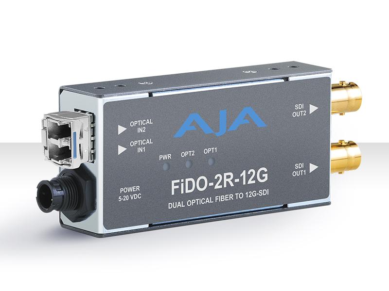 AJA FiDO-2R-12G 2-Channel 12G-SDI to Single-Mode LC Fiber Extender (Receiver)