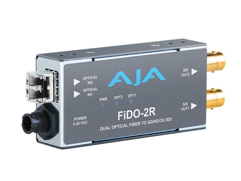 AJA FiDO-2R-MM 2-Channel Multi-Mode LC Fiber to 3G-SDI (Receiver)