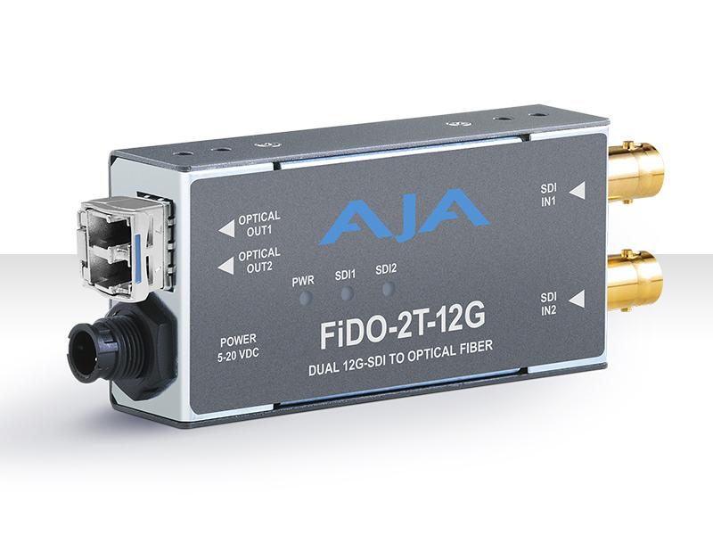 AJA FiDO-2T-12G 2-Channel 12G-SDI to Single-Mode LC Fiber Extender (Transmitter)
