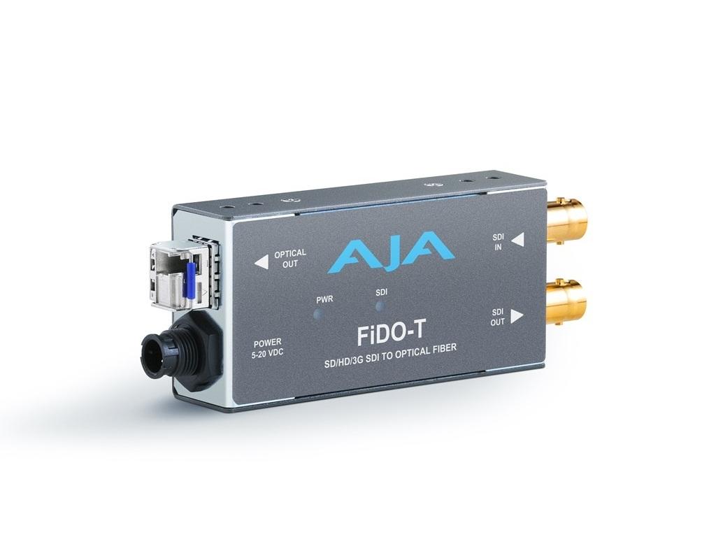 AJA FiDO-T Single channel SDI to LC Fiber Extender (Transmitter) looping SDI output to 10km
