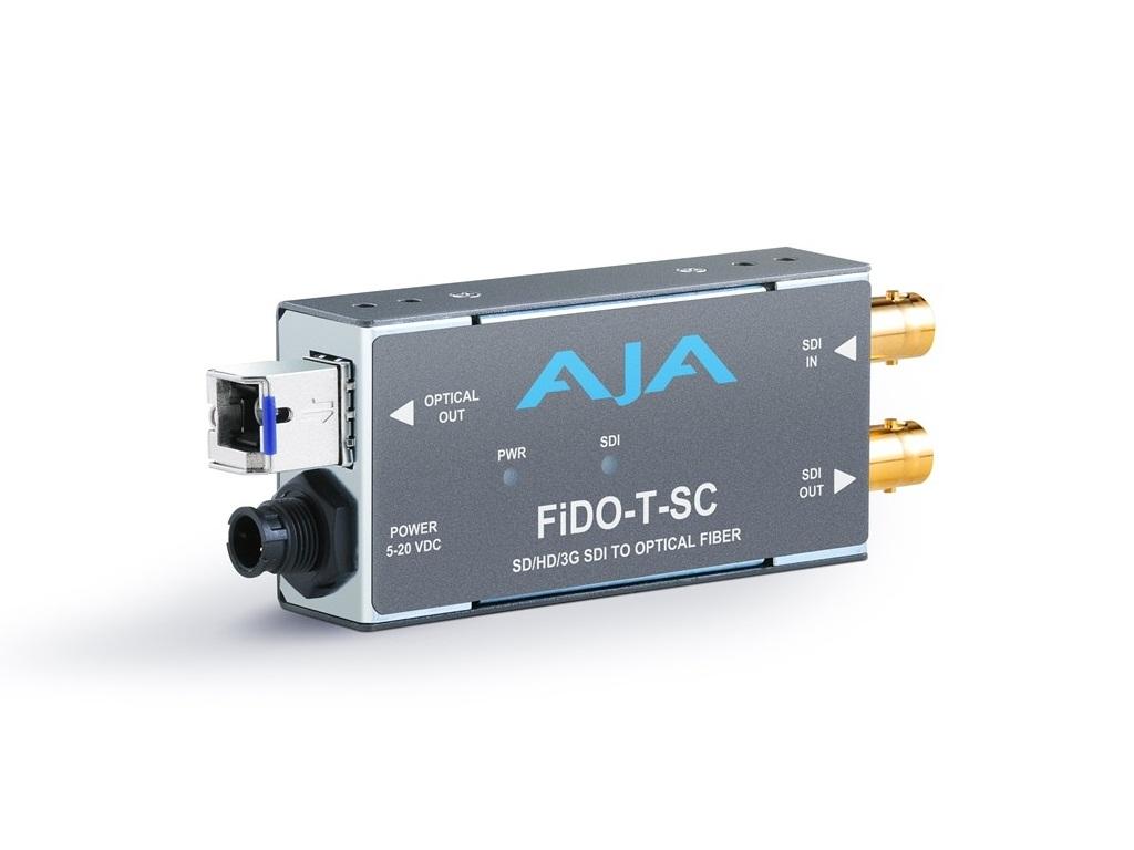 AJA FiDO-T-SC Single channel SDI to SC Fiber Converter/Extender (Transmitter) SDI loopout up to 10km