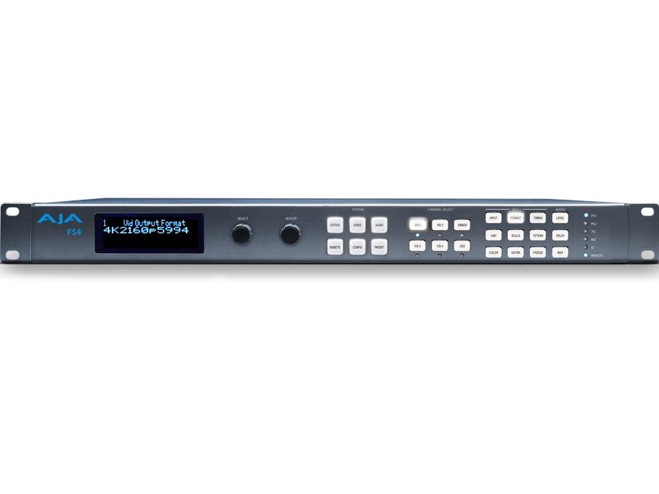 AJA FS4 4-Channel 12G-SDI/1-Channel UHD 4K Frame Synchronizer/Converter