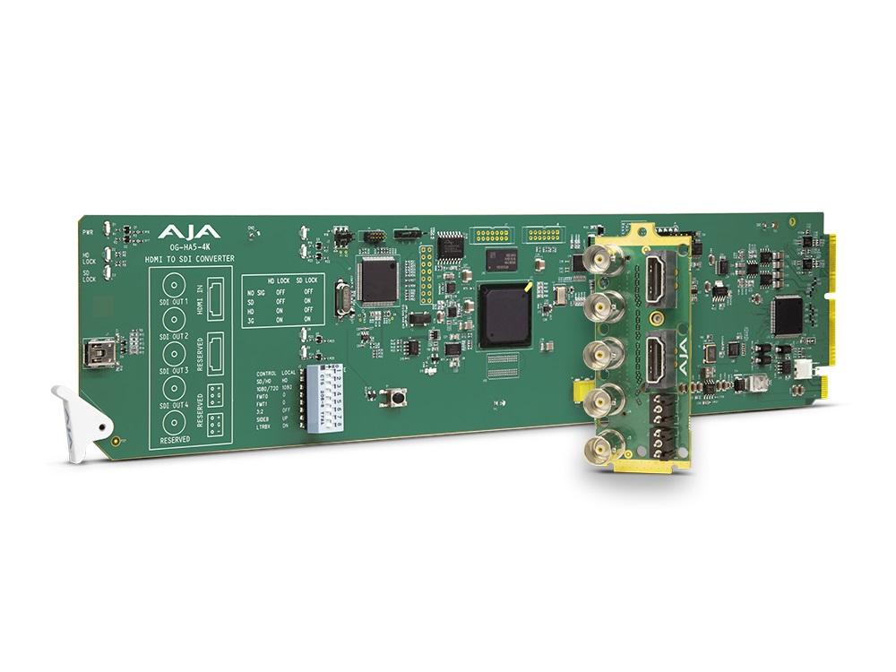 AJA OG-HA5-4K openGear 4K/UltraHD/2K/HD/SD HDMI 2.0 to 3G-SDI Conversion with DashBoard Support