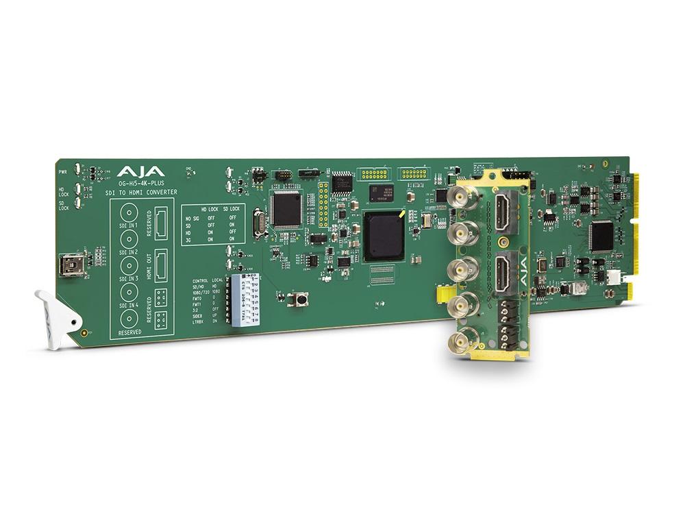 AJA OG-Hi5-4K-Plus 3G-SDI to HDMI 2.0 Conversion with DashBoard Support