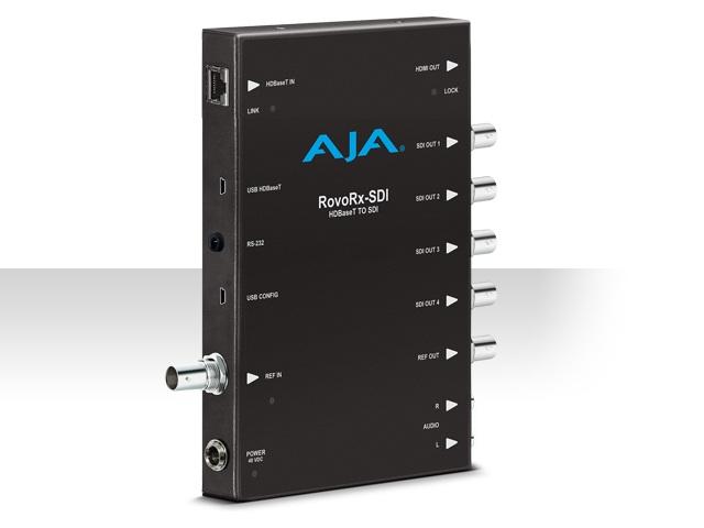 AJA RovoRx-SDI UltraHD HDBaseT Extender (Receiver) to 6G/3G-SDI and HDMI with PoH/Genlock