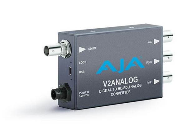 AJA V2Analog HD/SD-SDI to Component/Composite Analog Mini-Converter