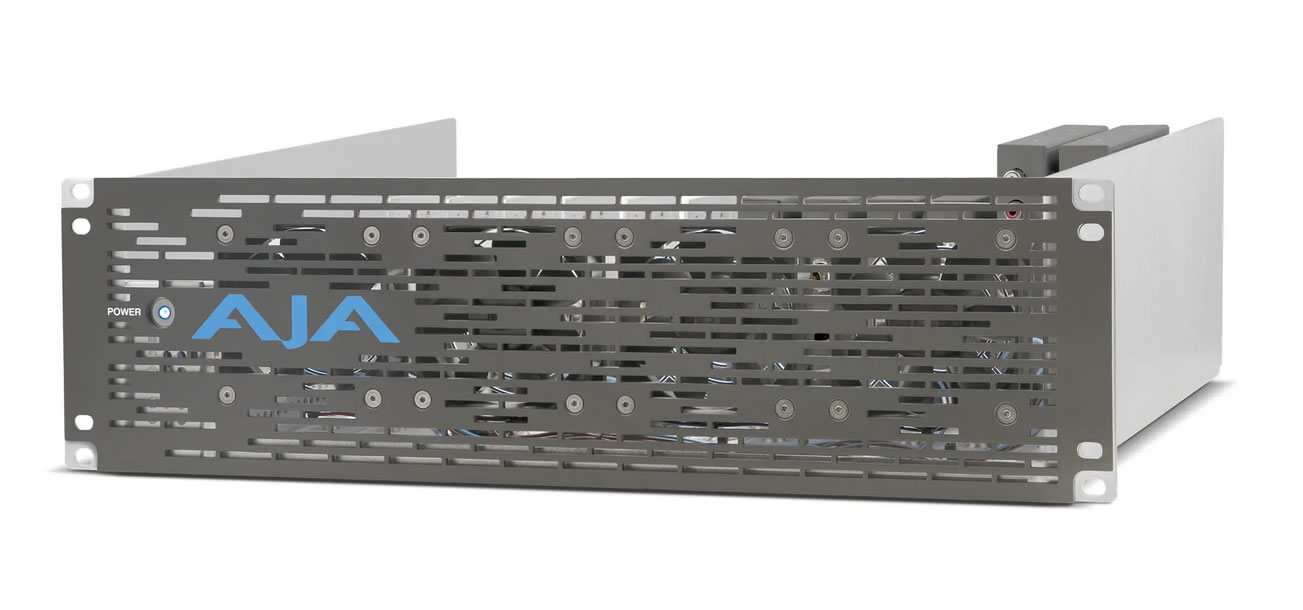 AJA DRM2-AP-R0 3RU Rack Frame for AJA Mini-Converters with an actively cooled faceplate