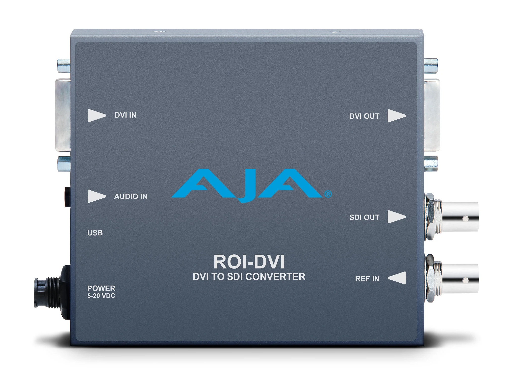 AJA ROI-DVI-R0 DVI HDMI to 3G-SDI Converter / Region of Interest Scaling / DVI Loop-Through / 1920x1200