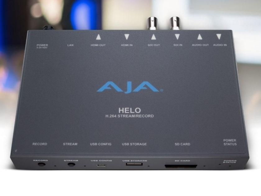 AJA HELO H.264 recording and streaming stand-alone appliance