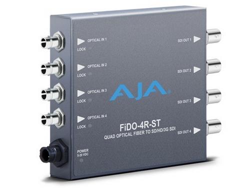 AJA FiDO-4R-ST 4-channel Optical Fiber to 3G-SDI Converter