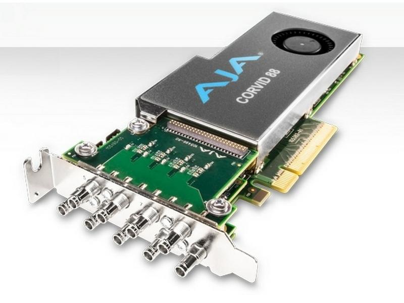 AJA CRV88-9-S-NCF Corvid 88 with Low Profile PCIe Bracket and Passive Heat Sink/No Cables