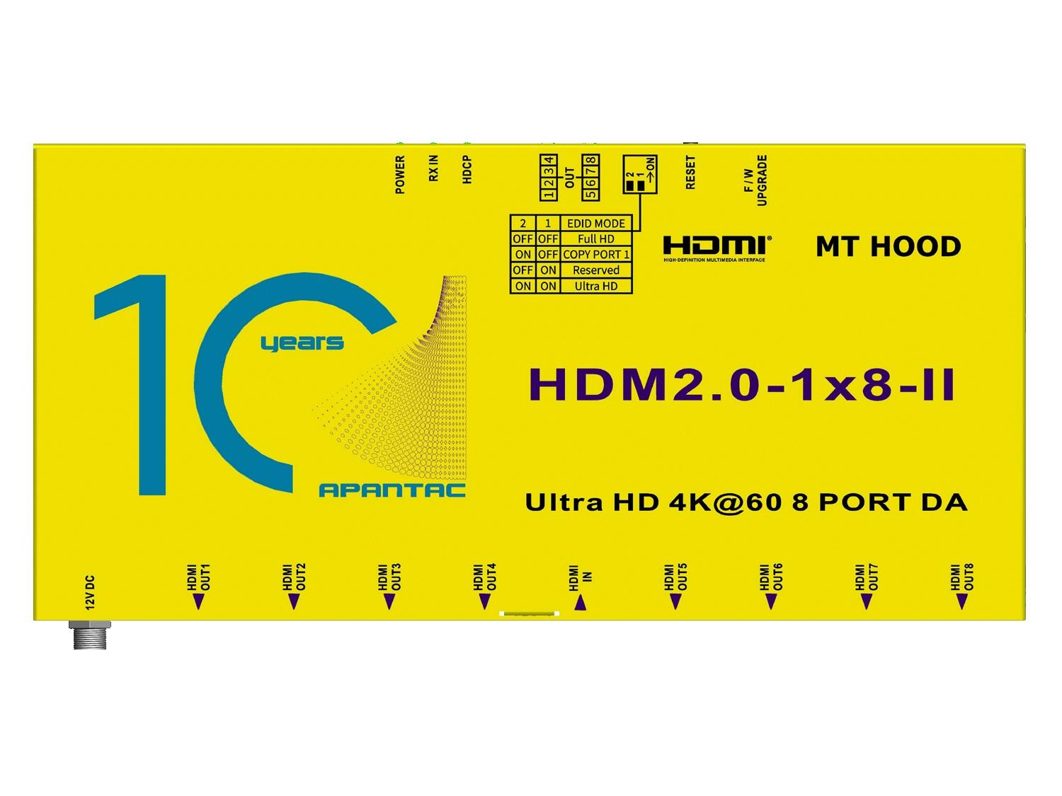 Apantac HDM2.0-1x8-II 1x8 4K 60Hz HDMI 2.0/HDCP 2.2 Splitter