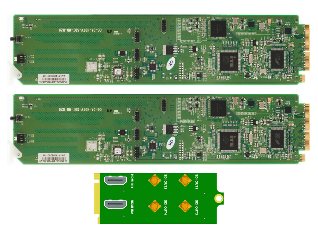 Apantac OG-DA-HDTV-SDI-II-SET-2 2x HDMI 1.3 to SDI converter with DashBoard interface and OG-DA-HDTV-SDI-II-RM2 module