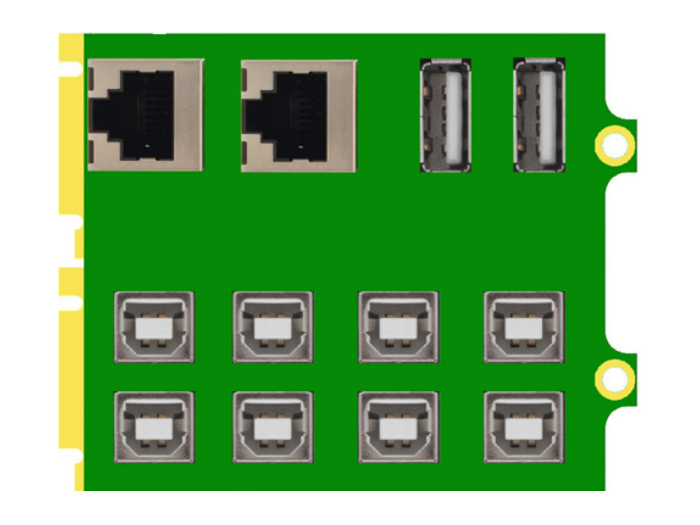 Apantac OG-KM-8-RM openGear Rear Module for the OG-KM-8-MB card with 8x USB Type B Inputs