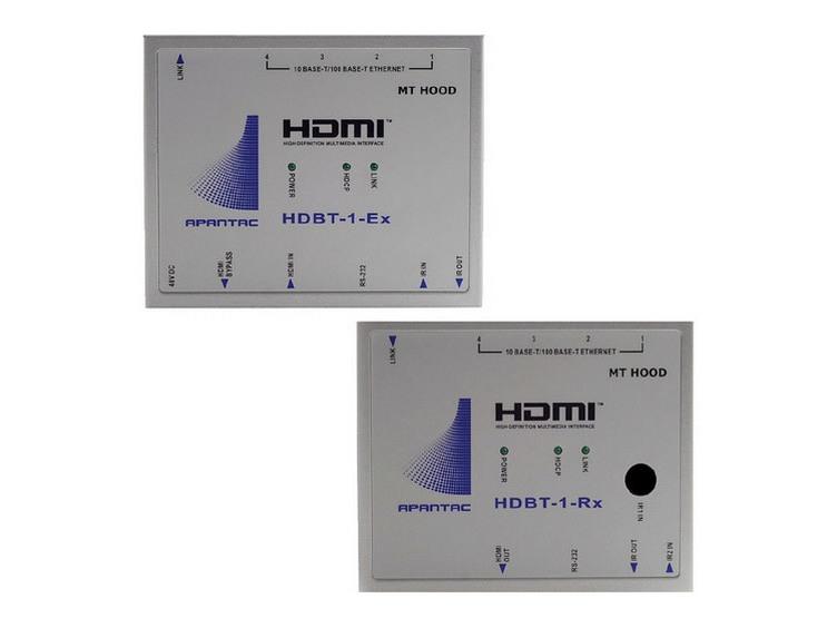 Apantac HDBT-SET-2 HDMI Extender (Transmitter/Receiver) Kit with Ethernet and PoE
