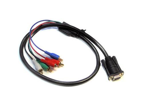 Apantac CV-SV-C-SR 3in Composite and S-Video Breakout Cable for VGA-1-E Extender