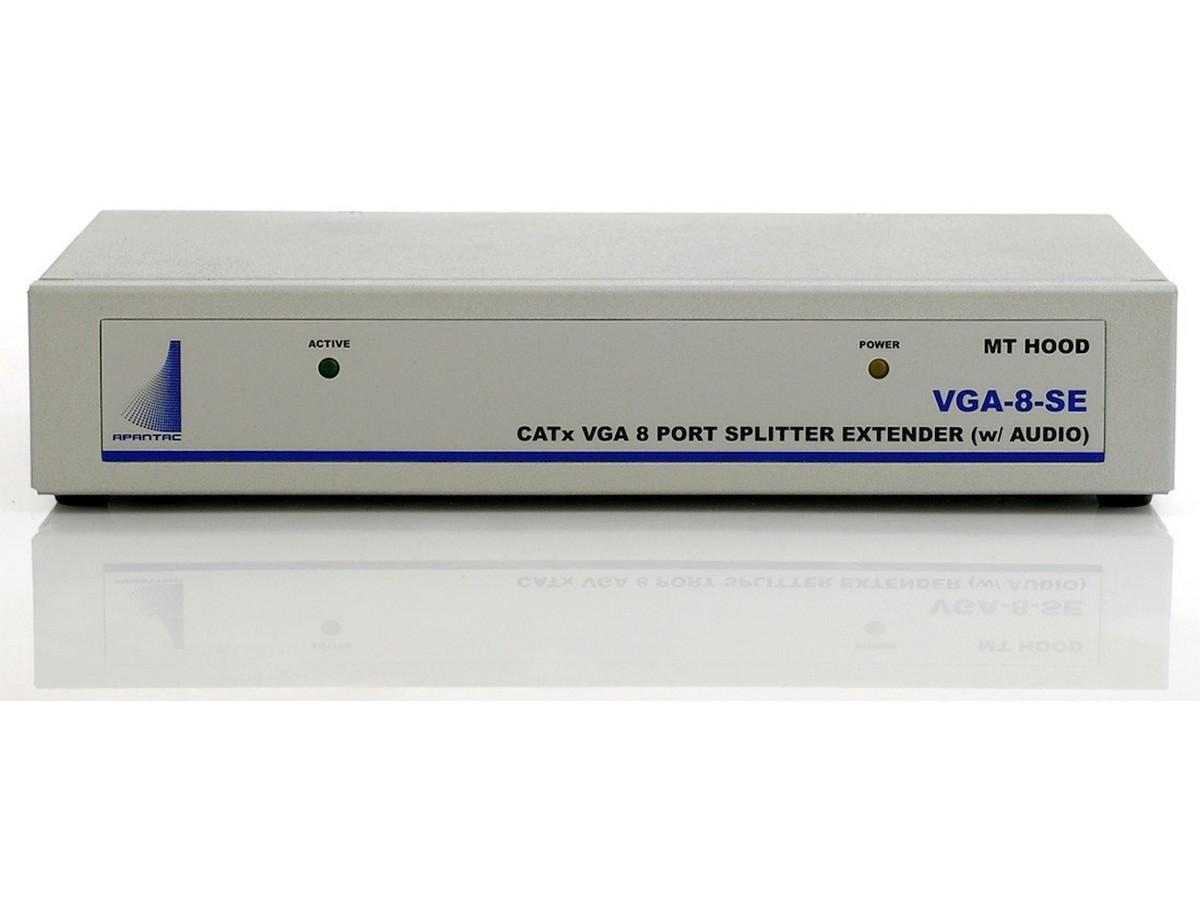 Apantac VGA-8-SE 8 Port VGA Splitter/Extender with Audio and Monitor Output