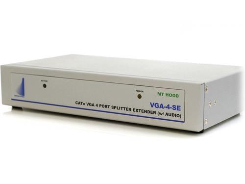 Apantac VGA-SET-2 1x4 VGA Splitter/Extender (Transmitter/Receiver) with Audio and Monitor Output Kit