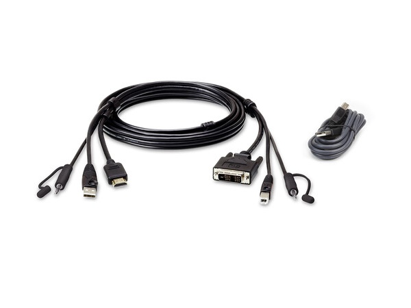 Aten 2L7D02DHX2 6ft HDMI to DVI Secure KVM Cable