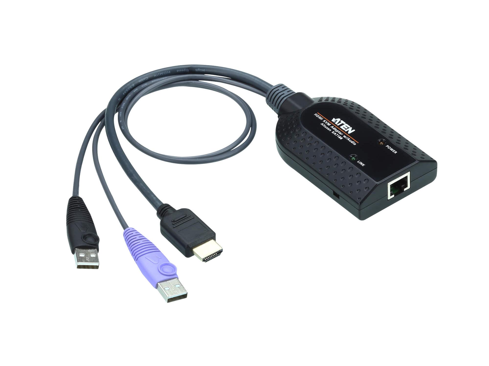 Aten KA7188 USB HDMI Virtual Media KVM Adapter Cable