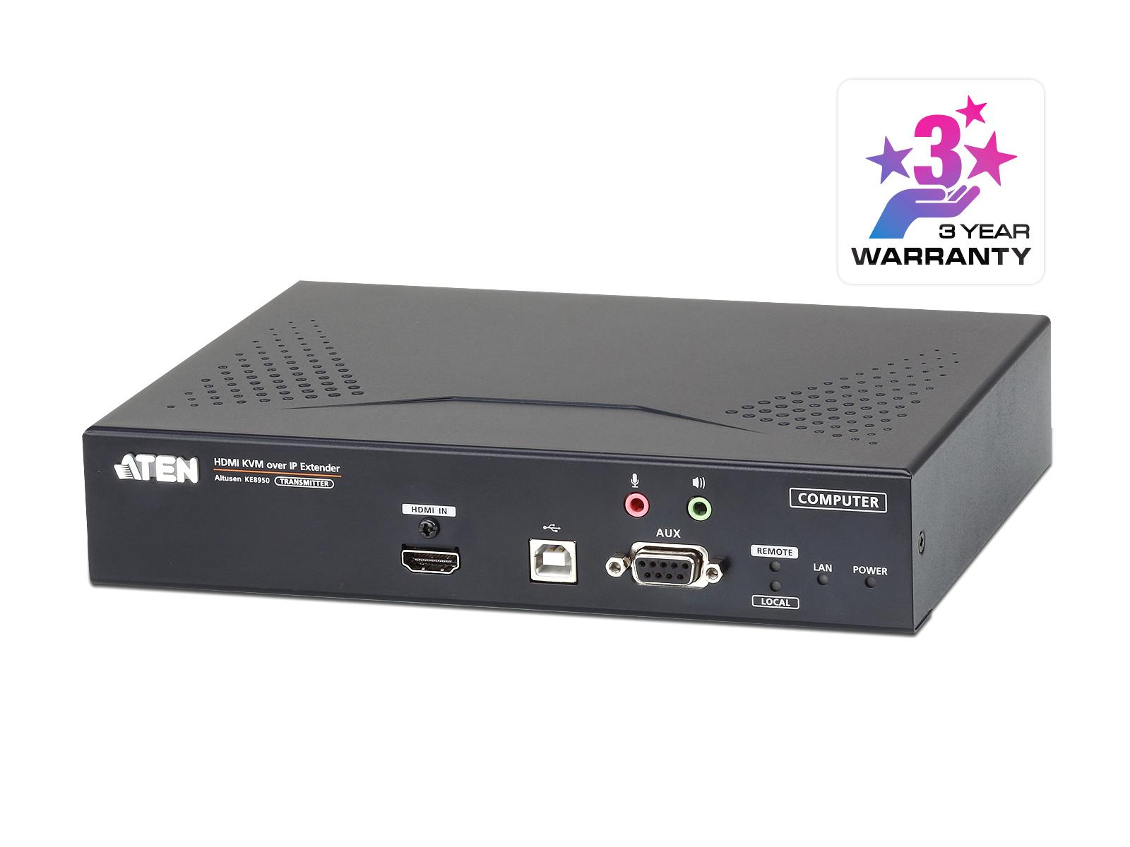 Aten KE8950T 4K HDMI Single Display KVM over IP Extender (Transmitter)