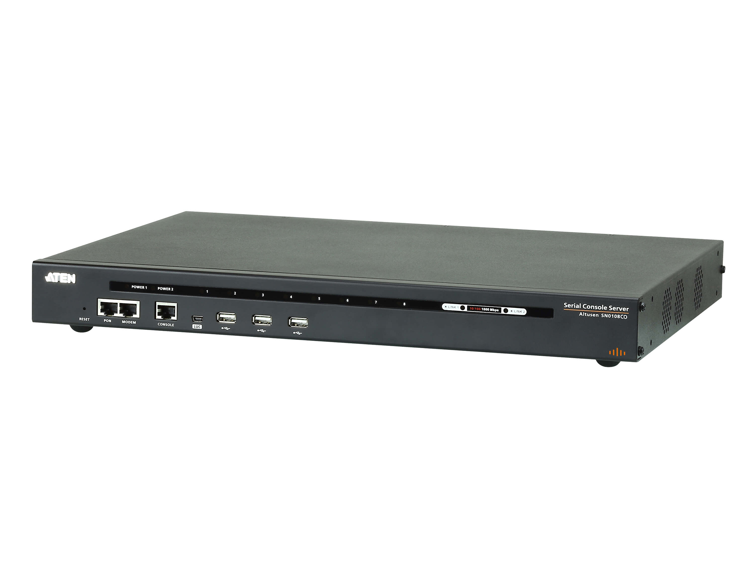 Aten SN0108CO 8-Port Serial Console Server with Dual Power/LAN