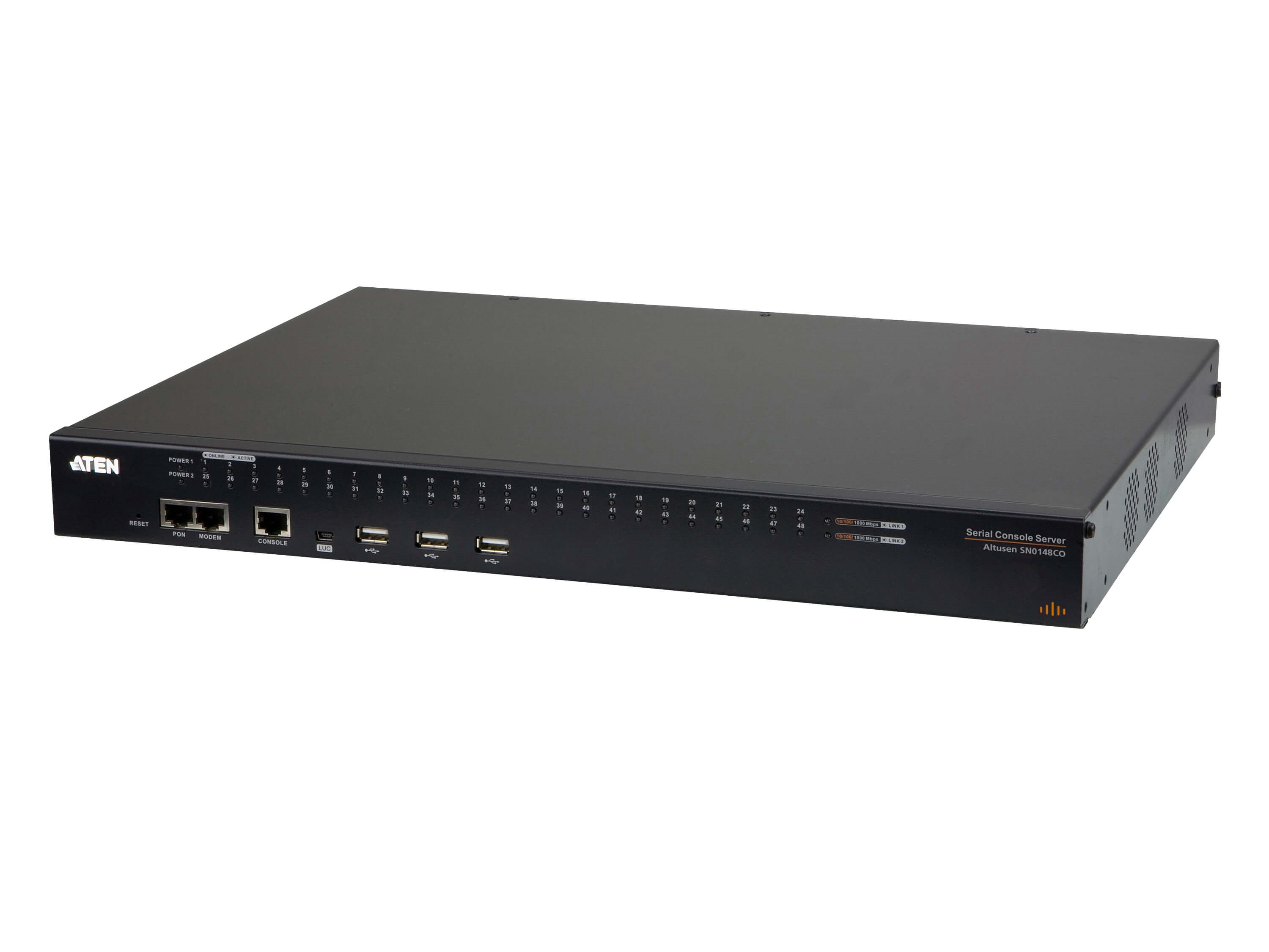 Aten SN0148COD 48-Port Serial Console Server with Dual Power/LAN/DC Power