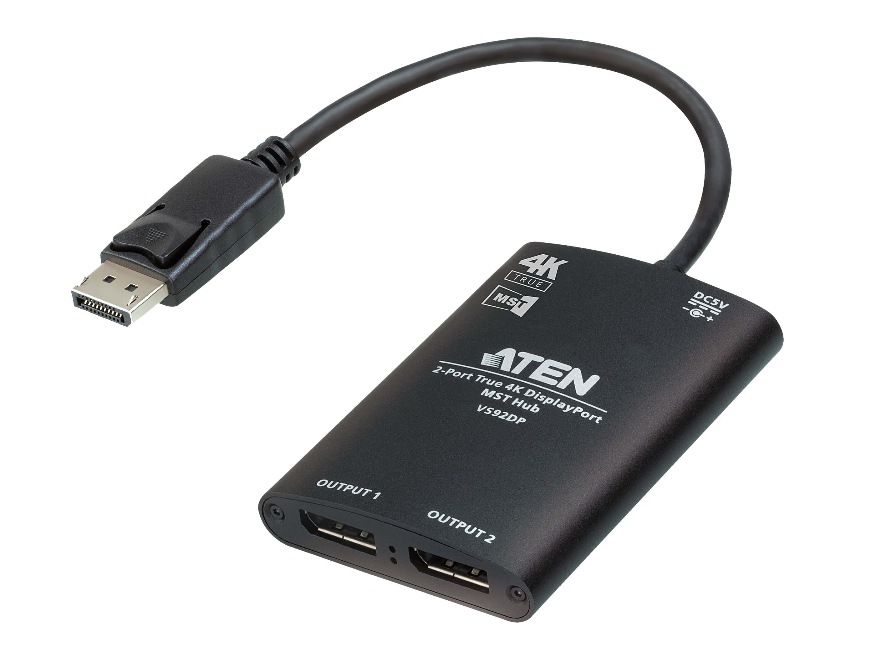 Aten VS92DP 2-Port True 4K DisplayPort MST Hub