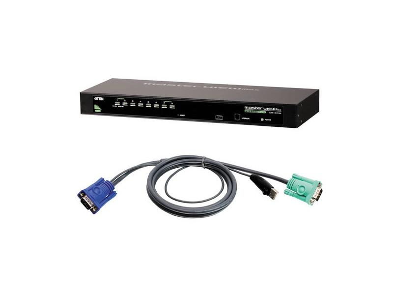 Aten CS1308KIT CS1308 8-Port USB PS/2 KVM Switch with 8 USB Cables