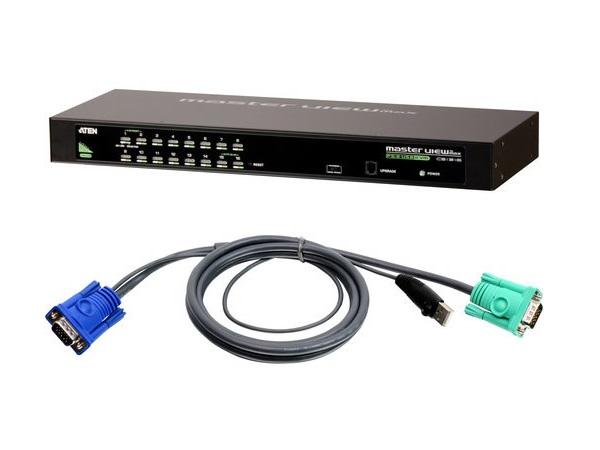 Aten CS1316KIT 16-Port USB/PS2 KVM Switch with 16 USB Cables Kit